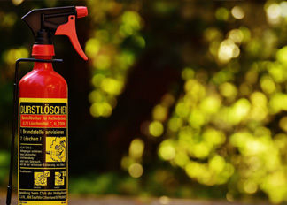 Insufficient pressure on fire extinguisher