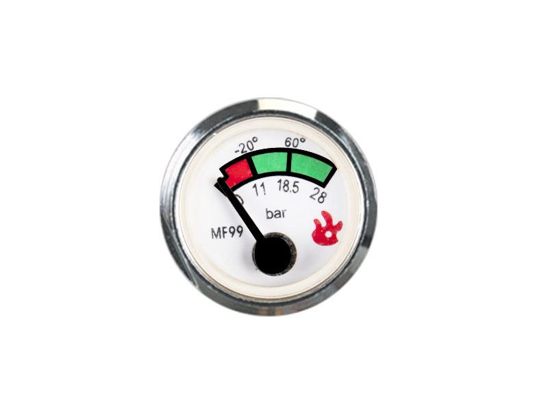 KDS-A12-23mm Spring pressure gauge