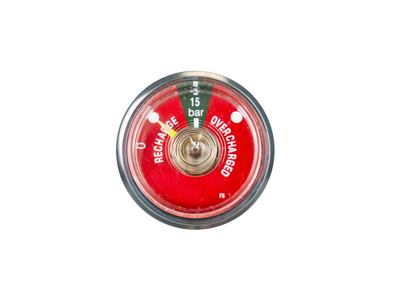 RED 37MM BOURDON TUBE PRESSURE GAUGE