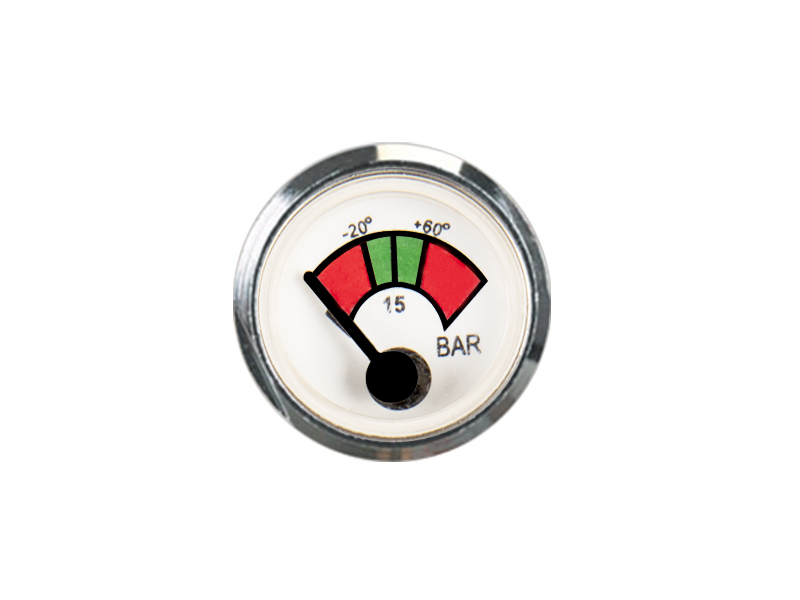 ECONOMICAL AND PRACTICAL SPRING PRESSURE GAUGE FIRE EXTINGUISHER